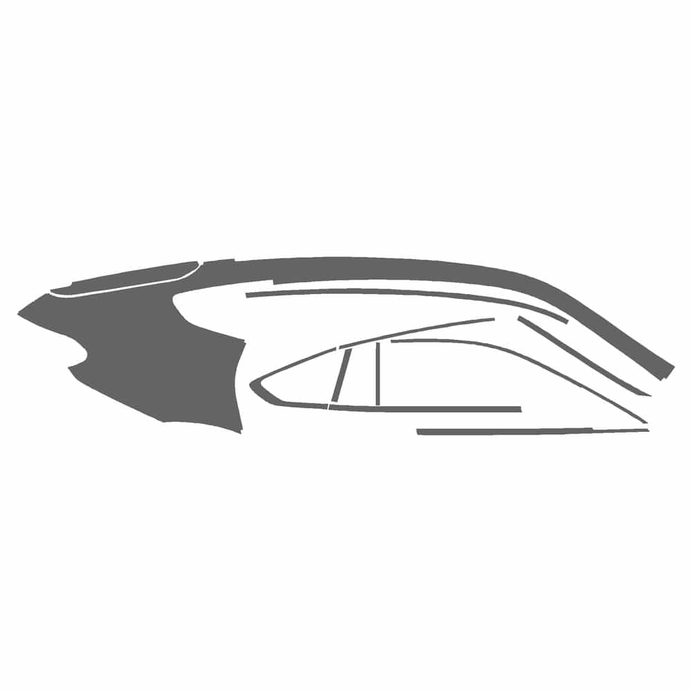 Vicrez Paint Protection PPF Pre-Cut Qtr. Panel, Rear Passenger vpp123837 for BMW X6 SUV 2024-2026