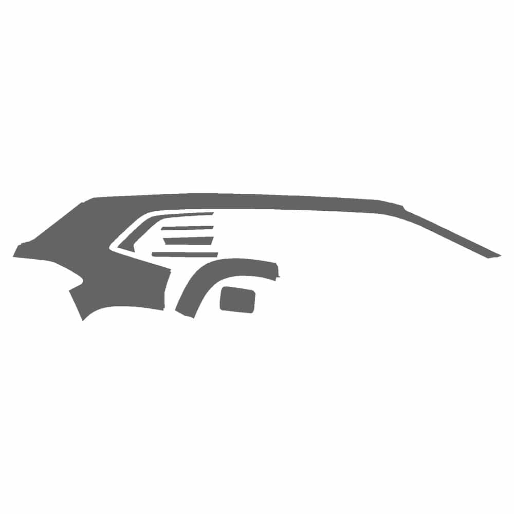 Vicrez Paint Protection PPF Pre-Cut Qtr. Panel, Rear Passenger vpp124641 for BMW XM SUV 2023-2026
