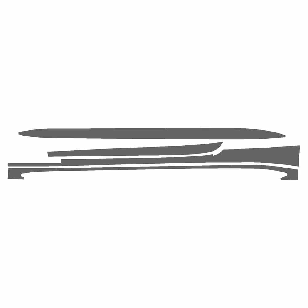 Vicrez Paint Protection PPF Pre-Cut Rocker, Driver vpp118489 for BMW M4 Convertible 2021-2026