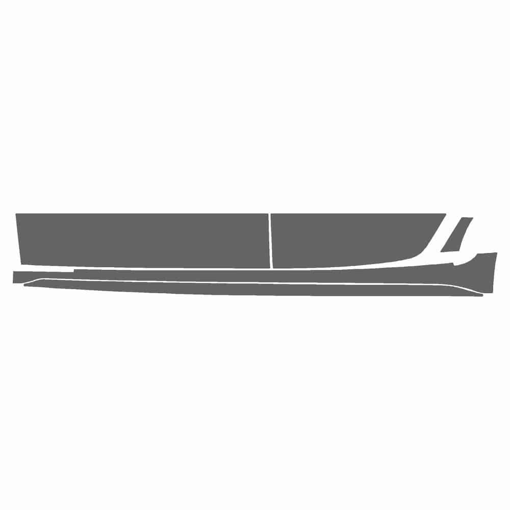 Vicrez Paint Protection PPF Pre-Cut Rocker, Driver vpp127638 for Cadillac CT5 Sedan 2025-2026