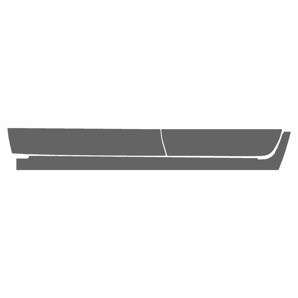 Vicrez Paint Protection PPF Pre-Cut Rocker, Driver vpp132371 for Chevrolet Colorado Crew Pickup 2023-2026