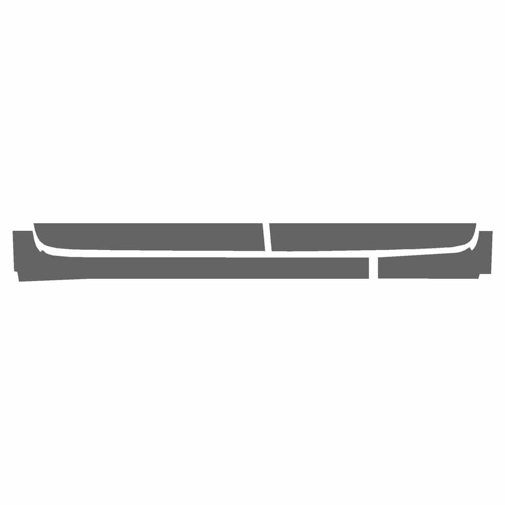 Vicrez Paint Protection PPF Pre-Cut Rocker, Driver vpp141315 for Chevrolet Traverse SUV 2024-2026