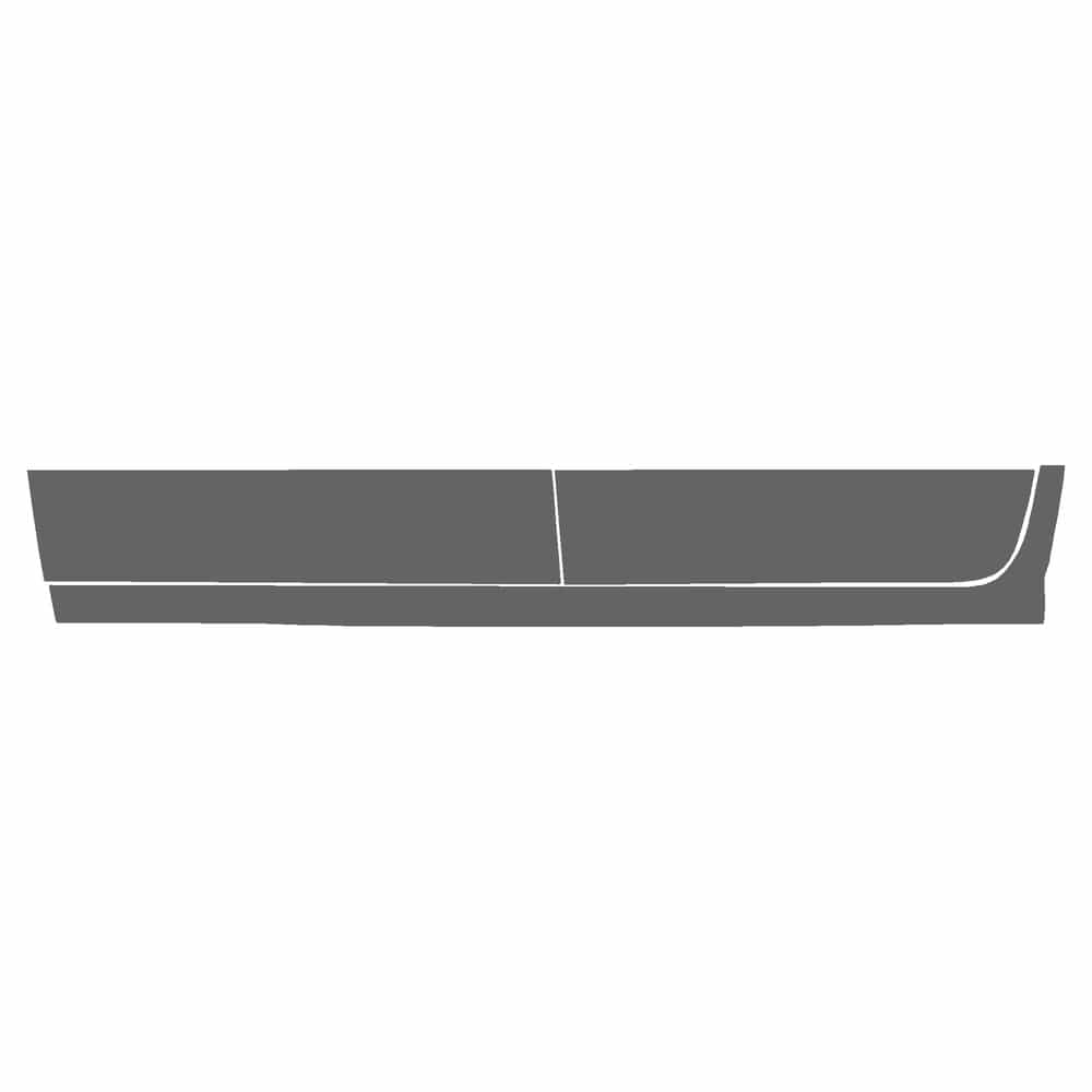 Vicrez Paint Protection PPF Pre-Cut Rocker, Driver vpp224811 for Ram 2500/3500 Crew Pickup 2023-2024