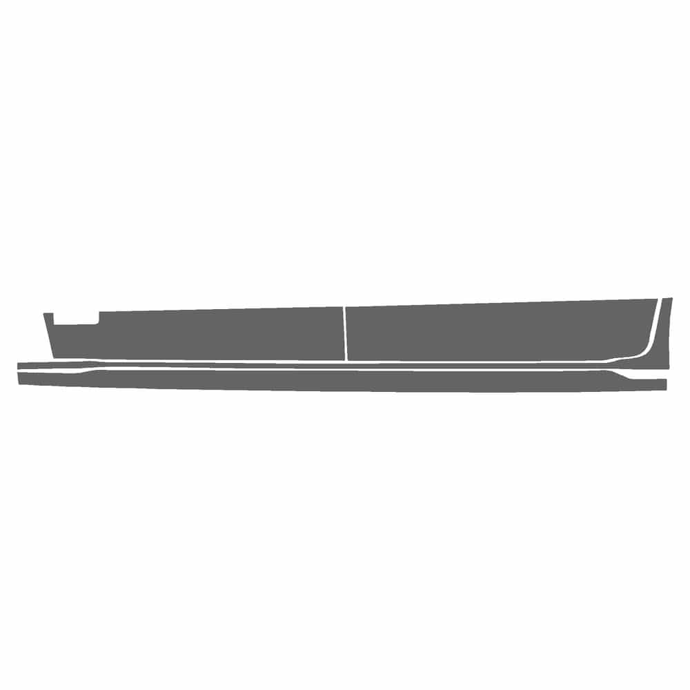 Vicrez Paint Protection PPF Pre-Cut Rocker, Driver vpp236691 for Toyota Sienna Minivan 2021-2026