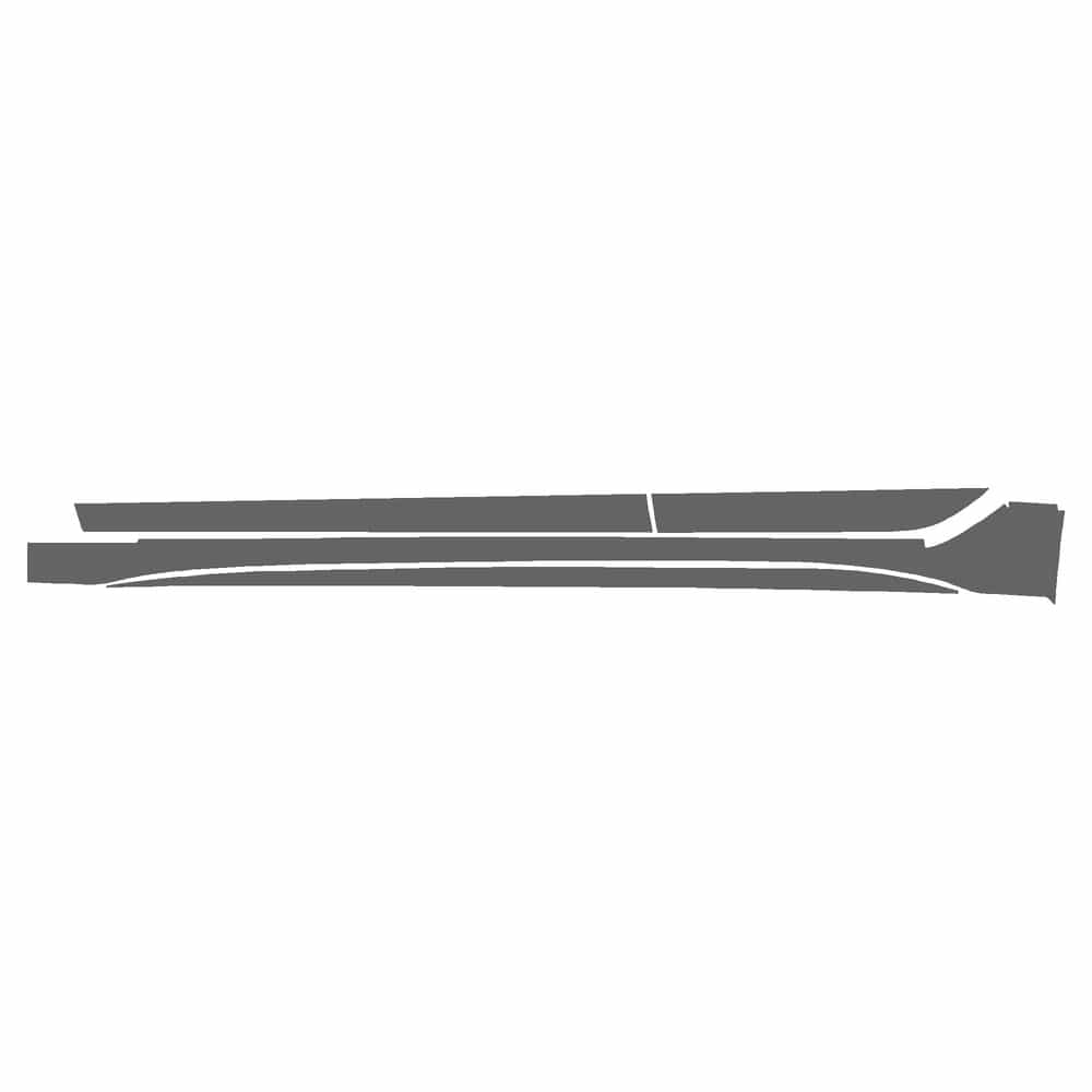 Vicrez Paint Protection PPF Pre-Cut Rocker, Driver vpp242332 for Volkswagen Golf R Hatchback 2022-2024
