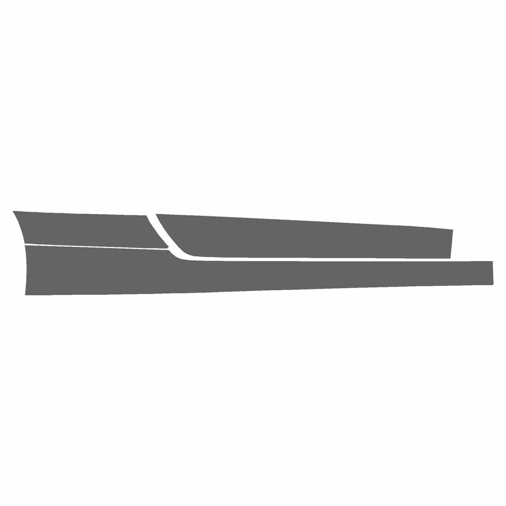 Vicrez Paint Protection PPF Pre-Cut Rocker, Passenger vpp104685 for Audi A5 Coupe 2020-2025