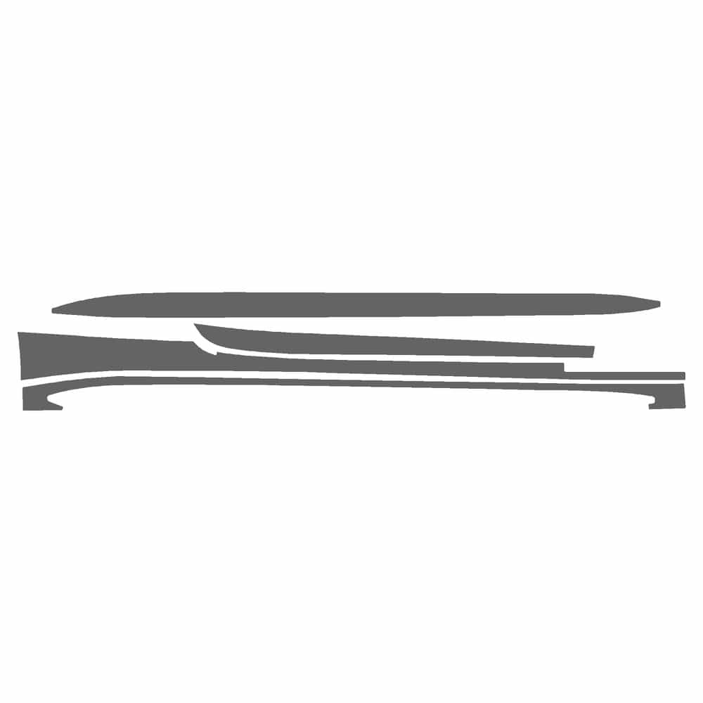 Vicrez Paint Protection PPF Pre-Cut Rocker, Passenger vpp118488 for BMW M4 Convertible 2021-2026