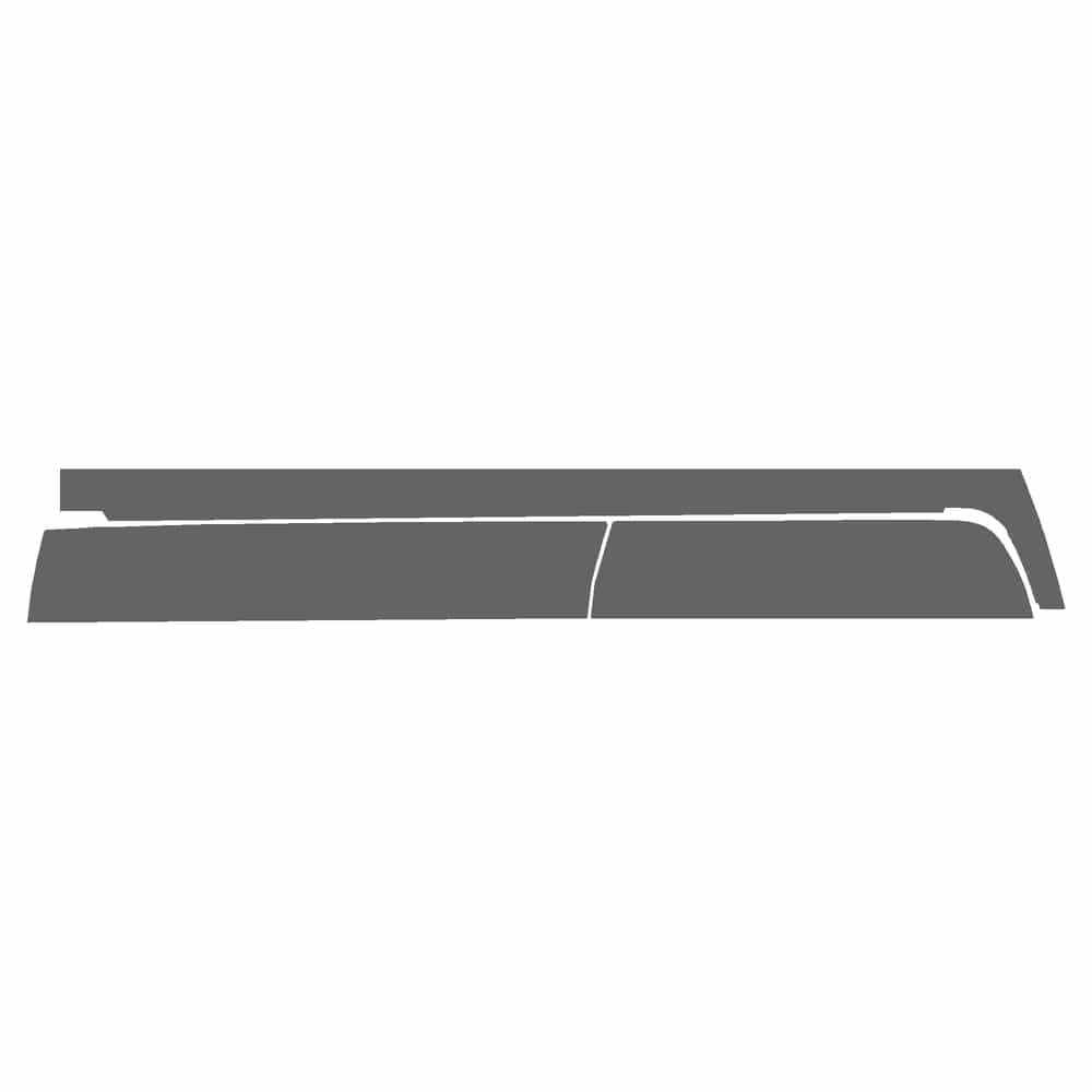 Vicrez Paint Protection PPF Pre-Cut Rocker, Passenger vpp131961 for Chevrolet Colorado Crew Pickup 2023-2026