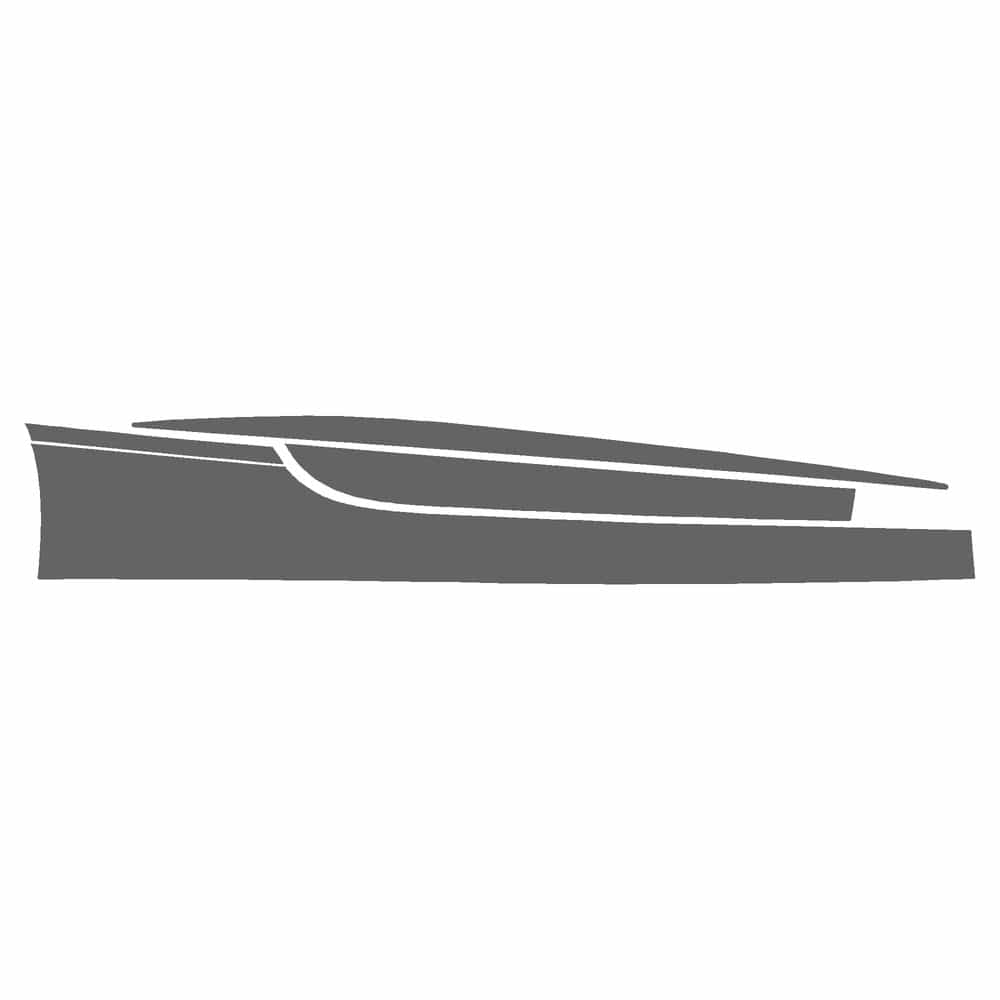Vicrez Paint Protection PPF Pre-Cut Rocker, Passenger vpp207024 for Mercedes-Benz S Class Coupe 2018-2021