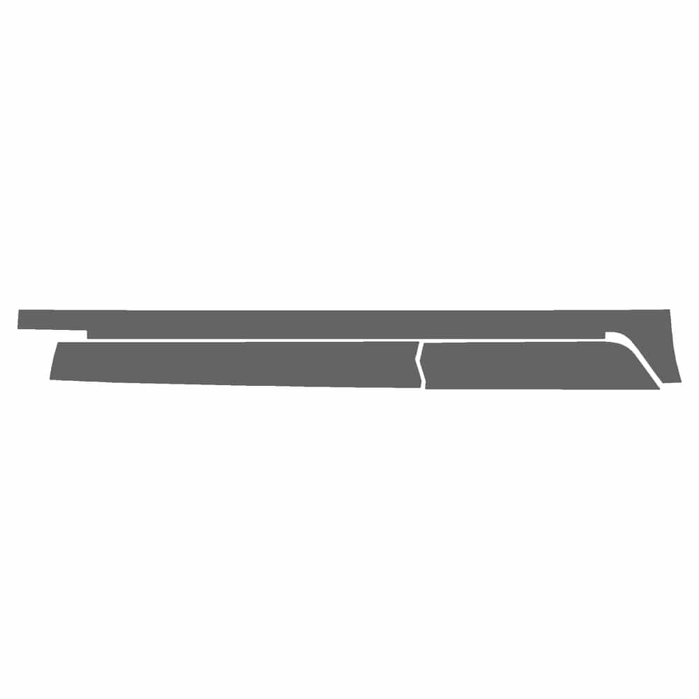 Vicrez Paint Protection PPF Pre-Cut Rocker, Passenger vpp243072 for Volkswagen Jetta Sedan 2022-2024