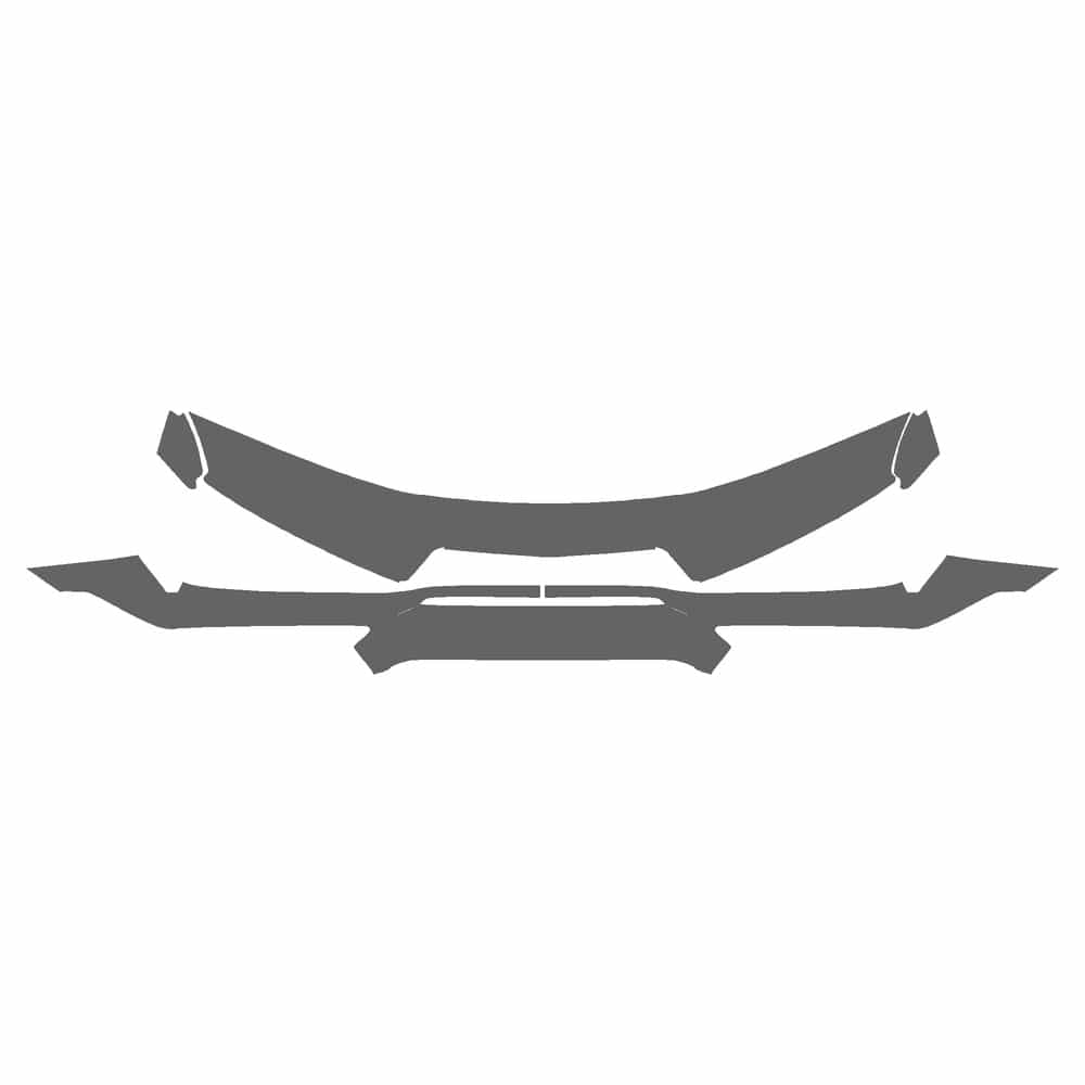 Vicrez Paint Protection PPF Pre-Cut Spoiler, w/ Exposed Carbon vpp132914 for Chevrolet Corvette Convertible 2023-2026