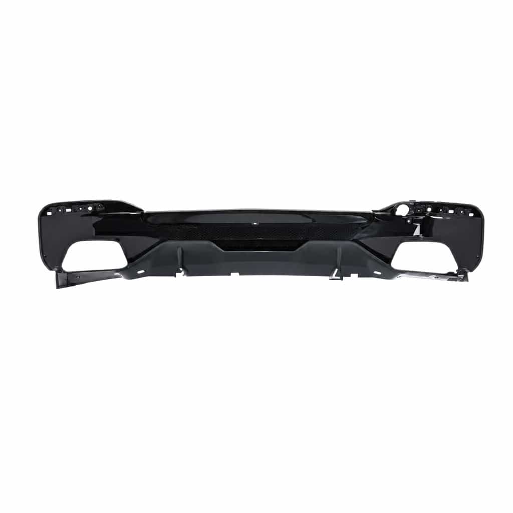 Vicrez 550i M-Performance Rear Diffuser Gloss Black and Carbon Look vz105875 | BMW G30/G38 2017-2023