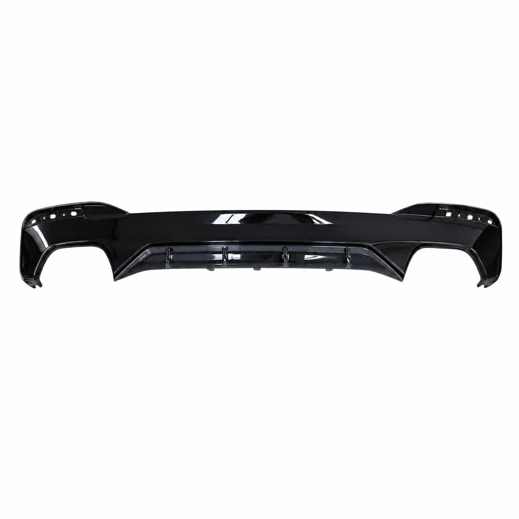 Vicrez 550i M-Performance Rear Diffuser Matte Black and Carbon Look vz105873 | BMW G30/G38 2017-2023