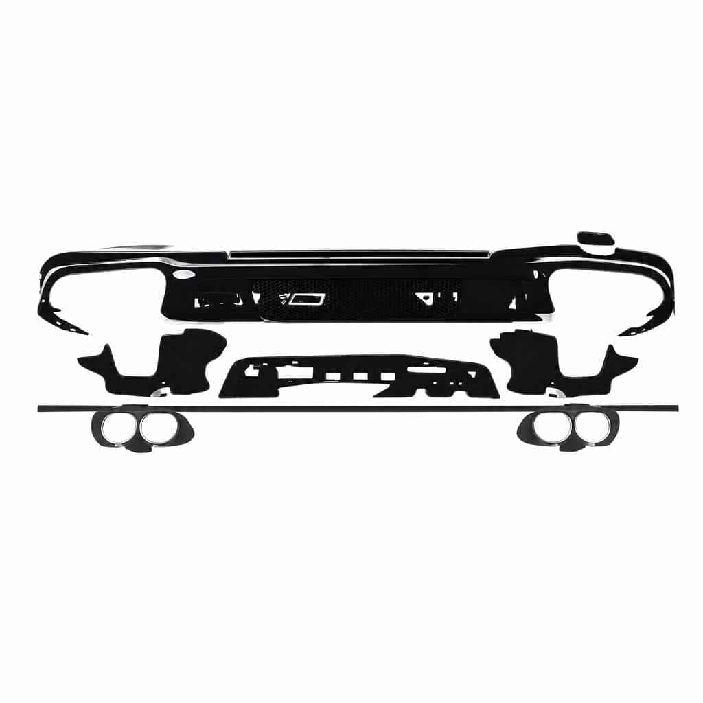 Vicrez E53 GT Rear Diffuser Silver vz106250 | Mercedes-Benz E Class W213 2017-2023