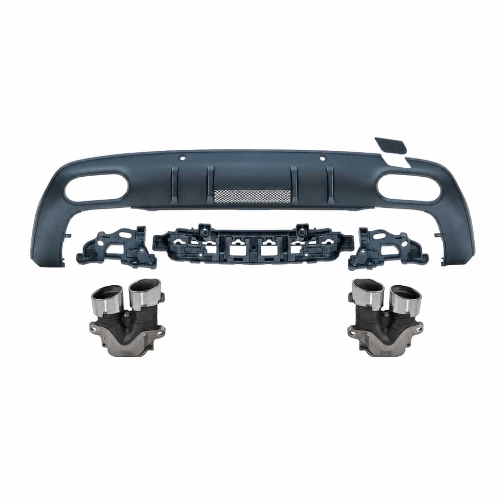 Vicrez Rear Diffuser With silver tips vz106308 | Mercedes-Benz CLS Class CLS53 2018-2023