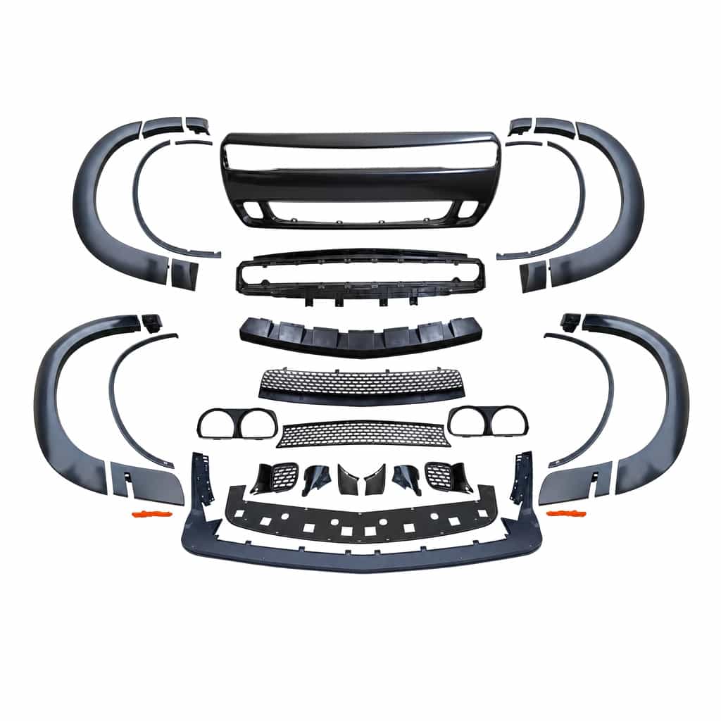 Vicrez Replacement Demon Front Bumper with Wide Fender Flares vz112253 | Dodge Challenger 2008-2014