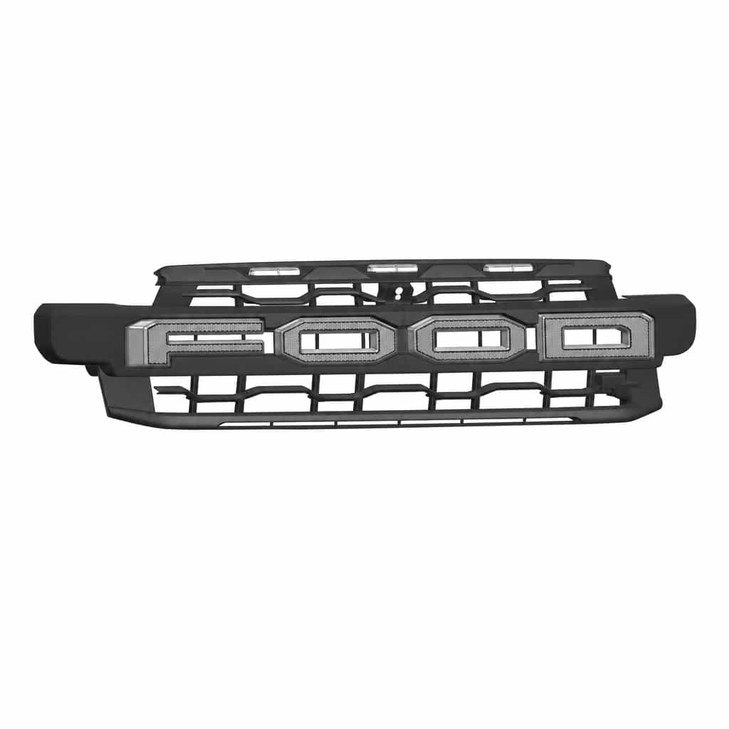 Vicrez Replacement Raptor R Style Grille with Light vz112379 | Ford Ranger 2023-2025