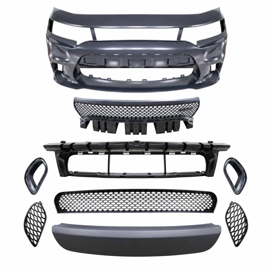 Vicrez Replacement SRT Front Bumper without Fog Lamp Hole vz112205 | Dodge Charger 2015-2023