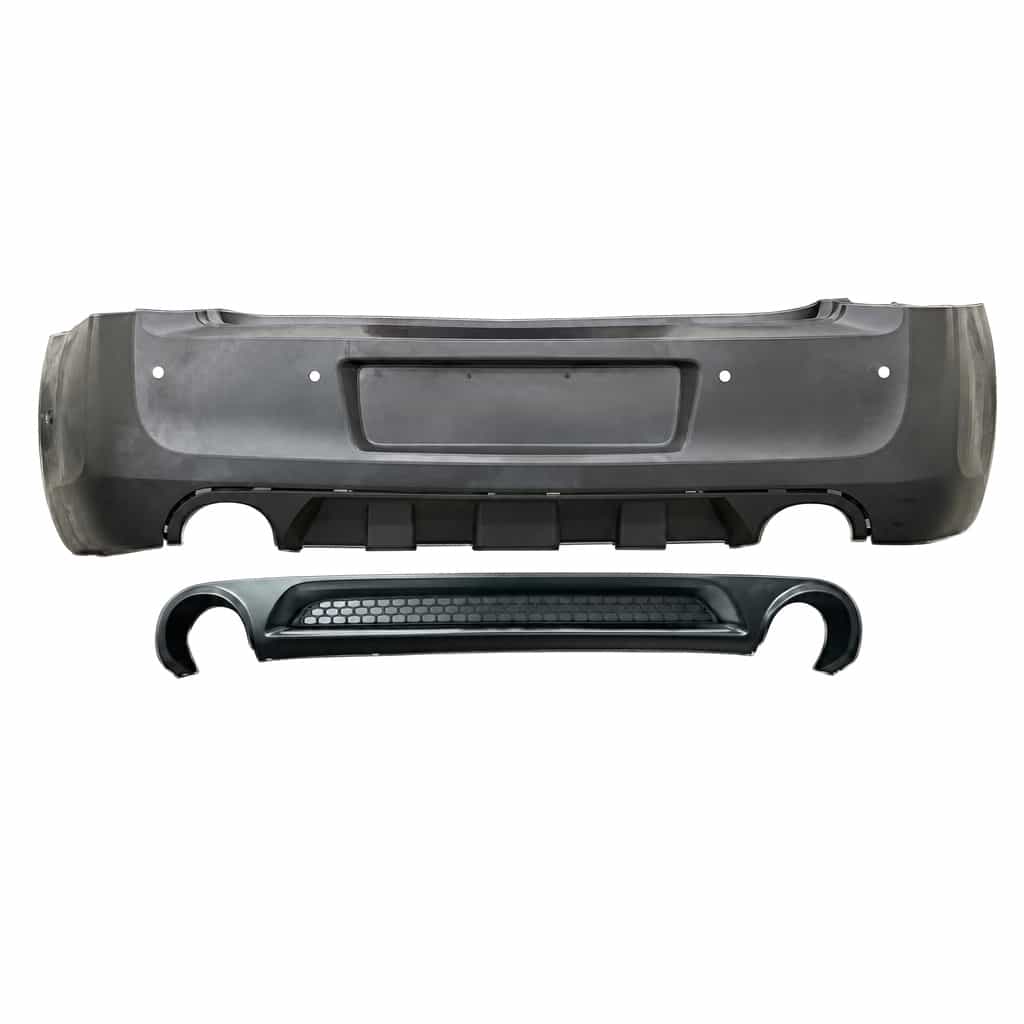 Vicrez Replacement SRT Rear Bumper with Diffuser vz112462 | Chrysler 300C 2012-2015