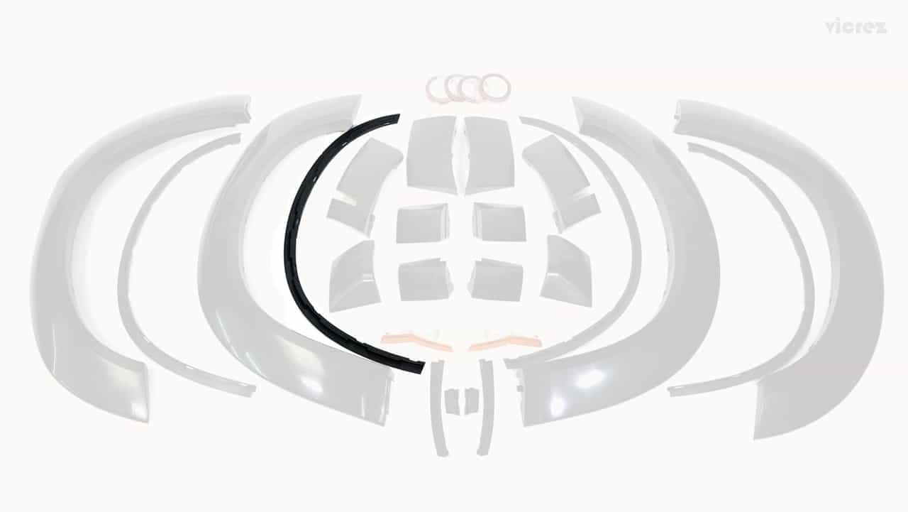 Vicrez FP2B - Front Passenger Side R2 Mounting Brackets vz101488R (PART OUT) | Dodge Challenger 2008-2023