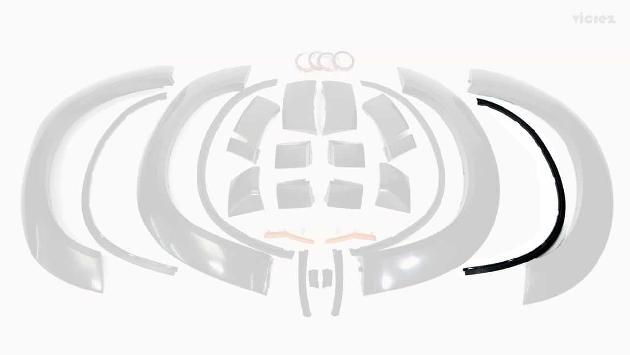 Vicrez RD2B - Rear Driver Side L2 Mounting Brackets vz102412R (PART OUT) | Dodge Challenger 392/RT/SXT 2015-2023