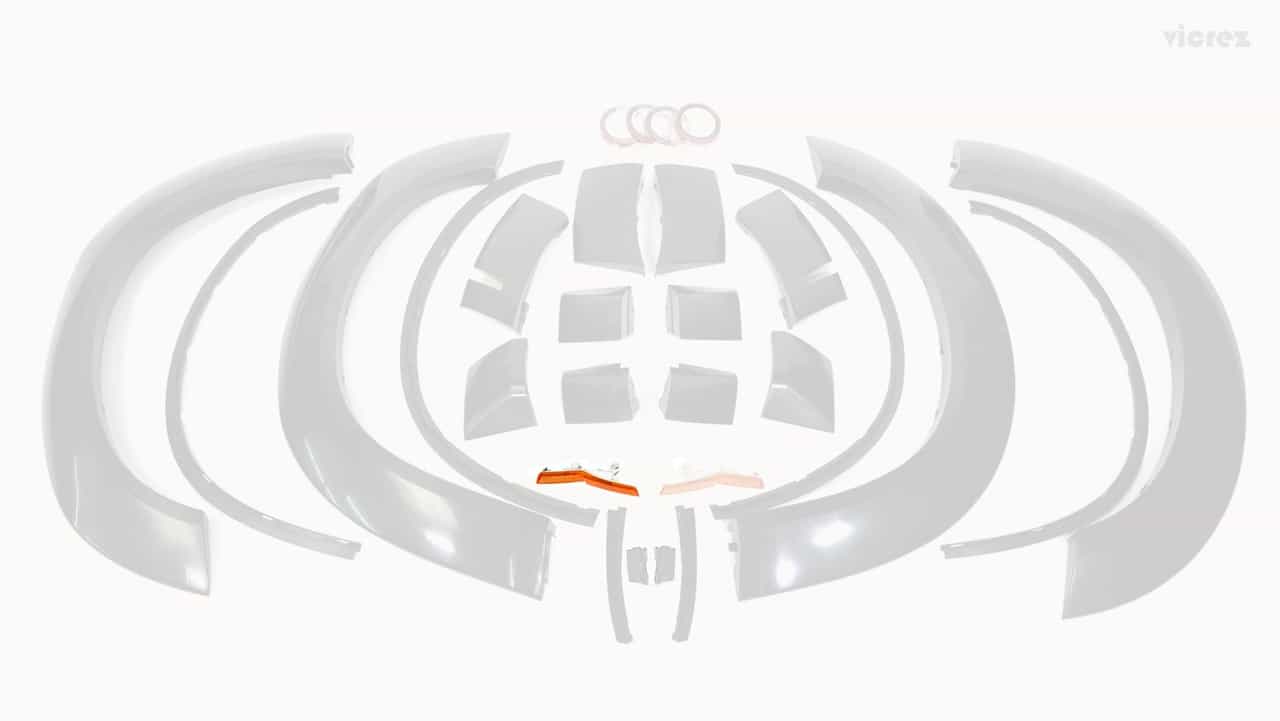 Vicrez FP1R - Front Passenger Side R1 Reflectors vz102413R (PART OUT) | Dodge Challenger Hellcat SRT 2015-2023
