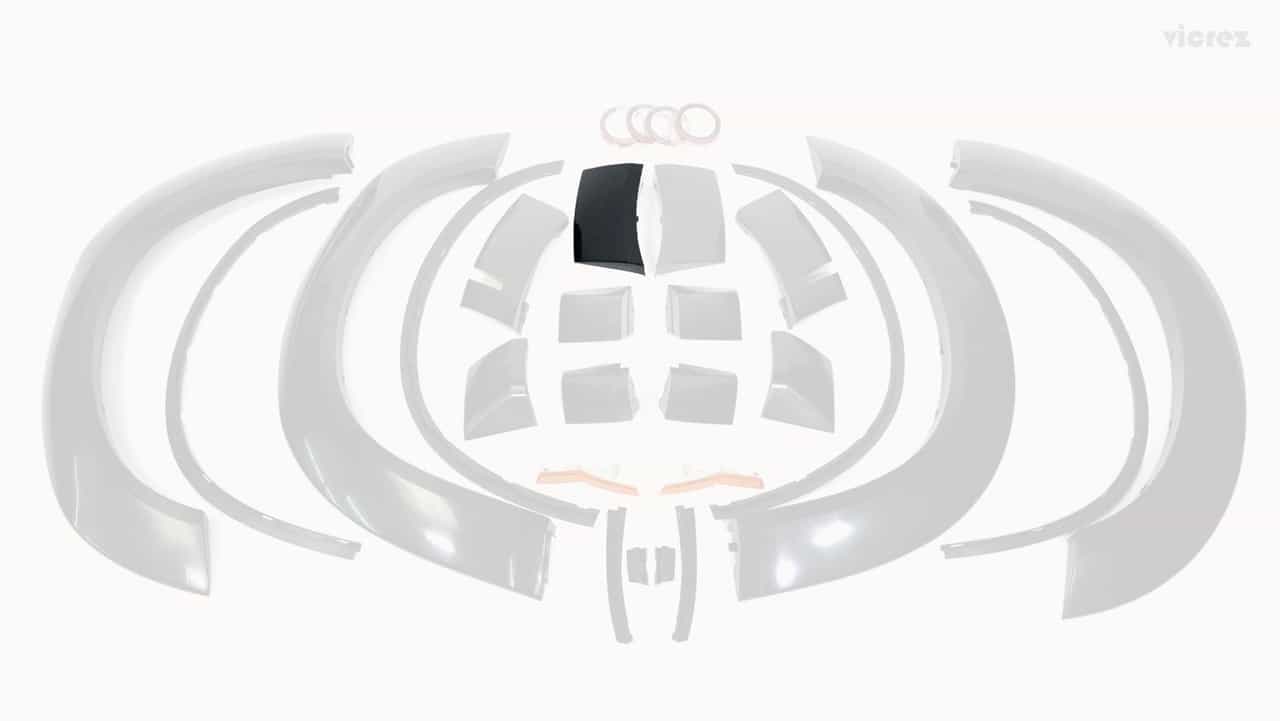 Vicrez RP3 - Rear Passenger Side R3 vz102413R (PART OUT) | Dodge Challenger Hellcat SRT 2015-2023