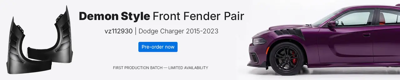 Vicrez Demon Style Front Fender Replacement | Dodge Charger 2015-2023