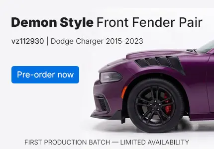 Vicrez Demon Style Front Fender Replacement | Dodge Charger 2015-2023