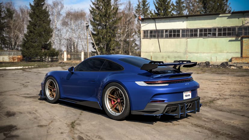 Vicrez Genali VR2 Rear Diffuser vz102628| Porsche 911 GT3 2022-2025
