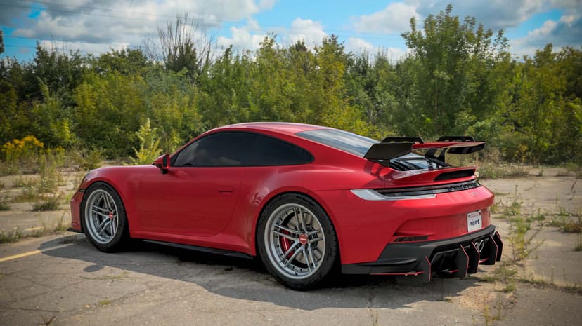 Vicrez Uruzo Style Rear Diffuser vz102626| Porsche 911 GT3 2022-2025