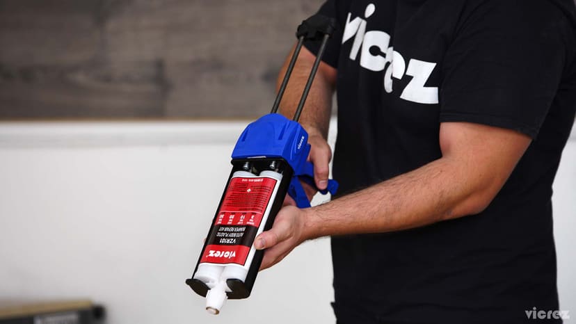 Vicrez vzr101 Auto Body Plastic Bumper Repair Kit 13.5 oz/ 400 ml