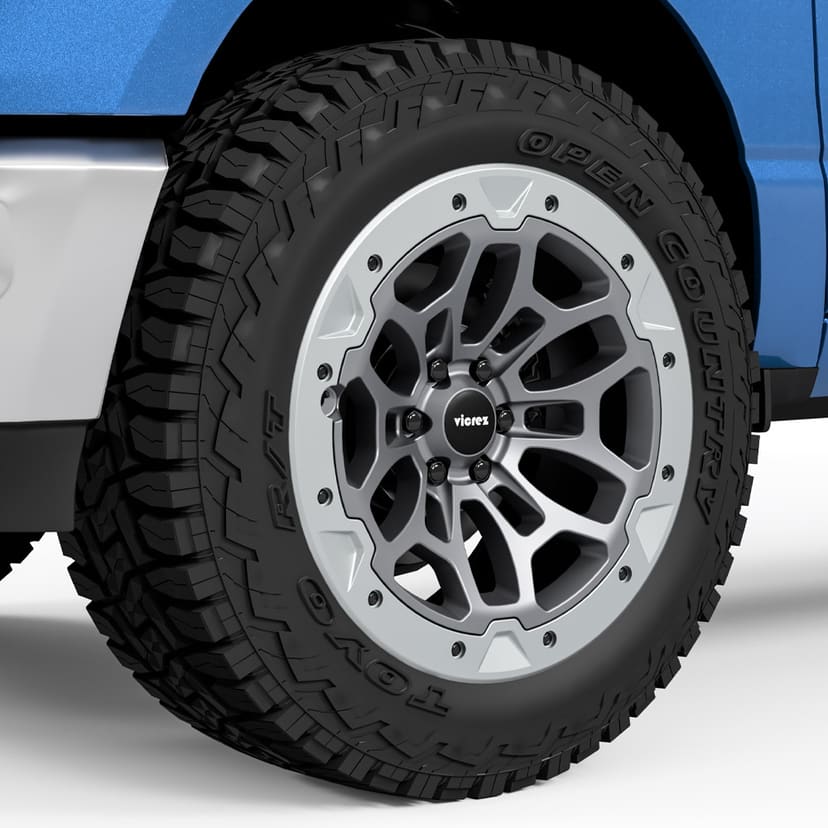 TRX Beadlock Style Matte Gray with Forged Beadlock Wheel