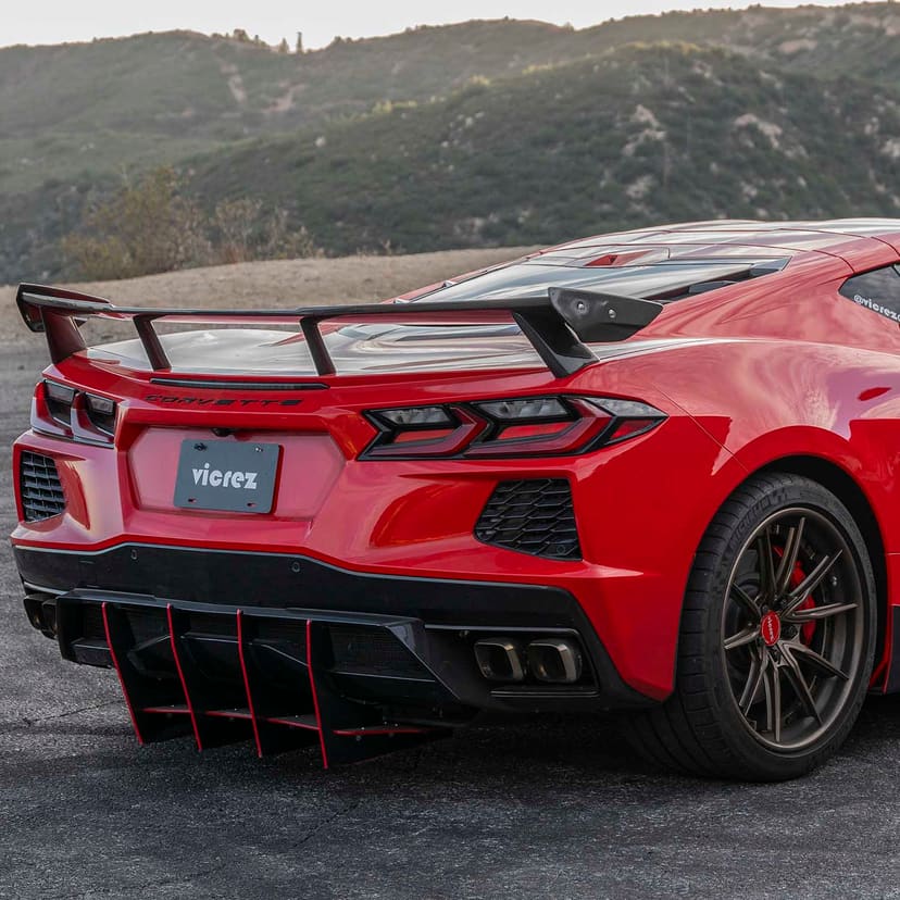 Corvette C8 Carbon Fiber High Wing Spoiler