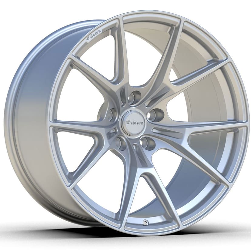 20x11 VFS190 Matte Silver Wheels & Vicrez Performance VCORSA 315/35ZR20 All Season VT102 Tire Package vzn125251 | Dodge Charger Widebody 2008-2023