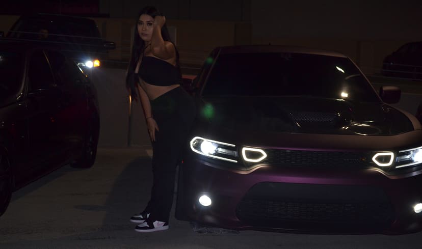 Vicrez Front Grille w/ LED Lights SRT Hellcat Style vz102123 | Dodge Charger 2015-2023