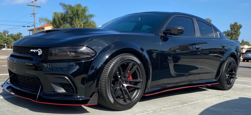 Vicrez VR2 Front Bumper Lip Splitter vz102098 | Dodge Charger Widebody 2020-2021