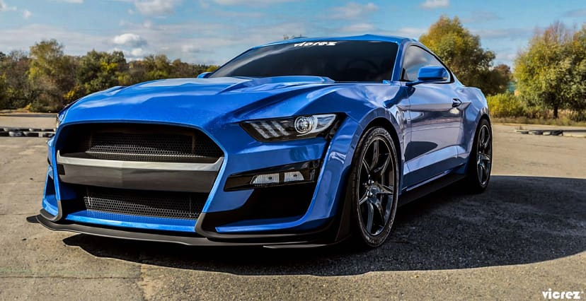 Vicrez GT500 Style Front Bumper Cover vz101816 | Ford Mustang 2015-2022