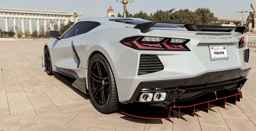 Corvette C8 x Vicrez VAF Forged Wheels  (Finished in Gloss Black)