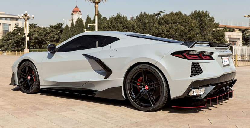 Corvette C8 x Vicrez VAF Forged Wheels  (Finished in Gloss Black)