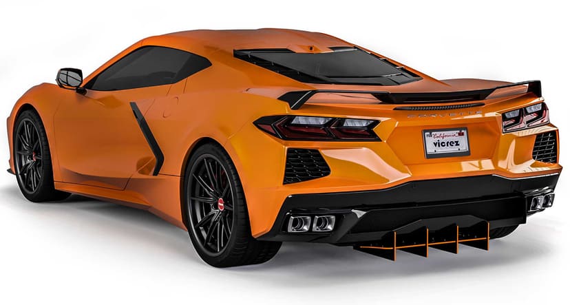 Vicrez 180R Rear Diffuser vz102213 | Chevrolet Corvette C8 2020-2026