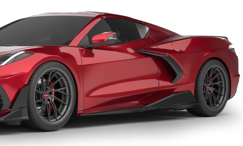 Vicrez 5VM Style Side Skirts vz102471 | Chevrolet Corvette C8 2020-2022 loading=