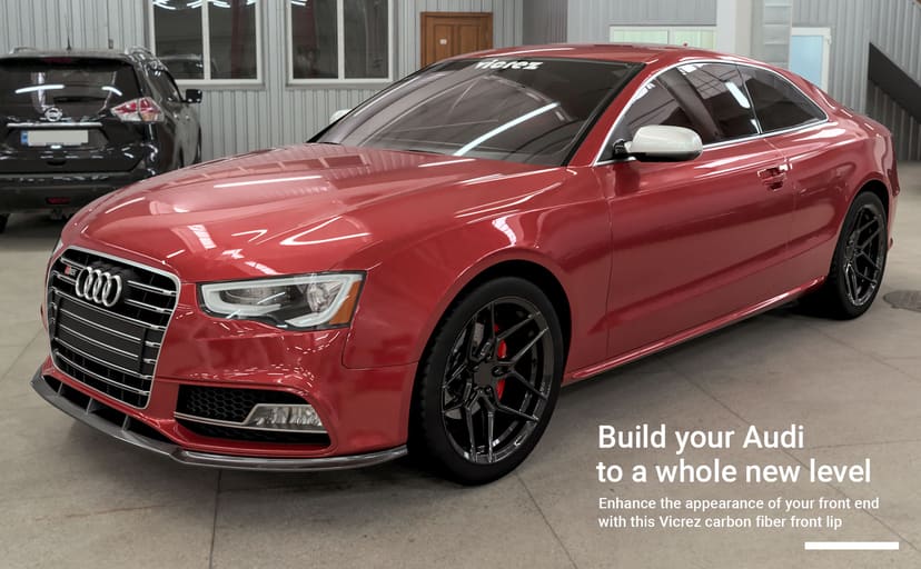 Vicrez Audi S5 A5 2013-2016 VZ Carbon Fiber Front Lip vz100642
