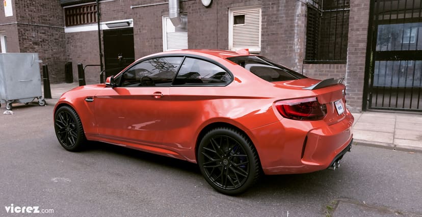 Vicrez BMW M2 F87 2016-2019 V3R Carbon Fiber Rear Wing Spoiler vz101026