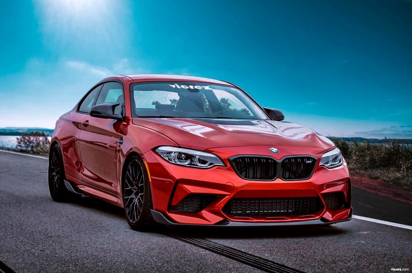 Vicrez Carbon Fiber M Performance Front Lip vz101480 | BMW M2 F87 Competition 2019-2020