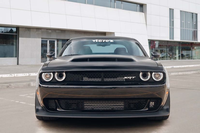 Vicrez Demon Widebody Fender Flares + Front Lip vz102465 | Dodge Challenger Hellcats 2015-2022