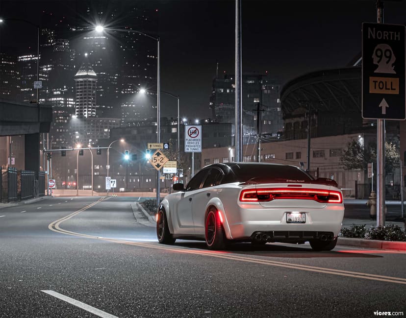 Vicrez Dodge Charger 2015-2019 VZ3 Style Front Bumper Splitter vz100691