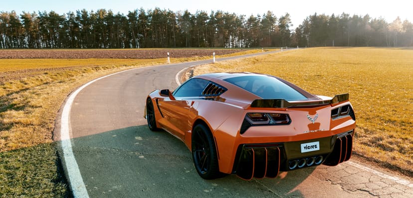 Vicrez Genali Rear Diffuser Add-on vz101400 | Chevrolet Corvette C7 2014-2019