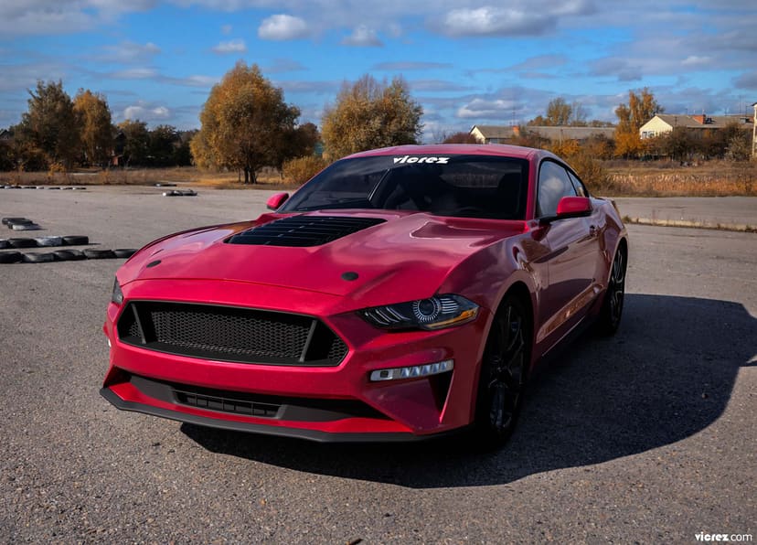 Vicrez Hood W/ Air Vent Scoop GT500 Style vz102168| Ford Mustang 2015-2017



