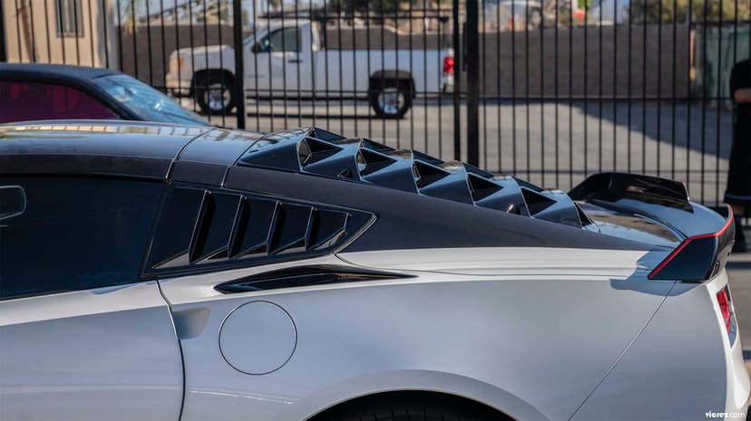 Vicrez LV Style Rear Window Louvers vz102121 |Chevrolet Corvette C7 2014-2019